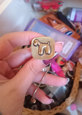 Altın Renkli Kadın Kol Düğmesi - Görsel 2