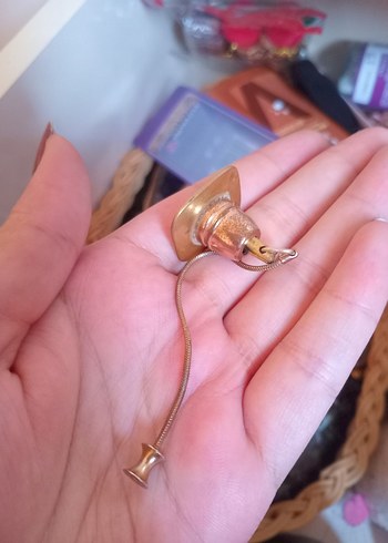 Altın Renkli Kadın Kol Düğmesi - Görsel 7