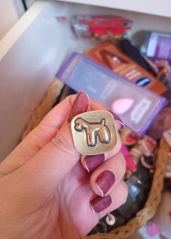 Altın Renkli Kadın Kol Düğmesi - Görsel 4