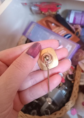 Altın Renkli Kadın Kol Düğmesi - Görsel 6