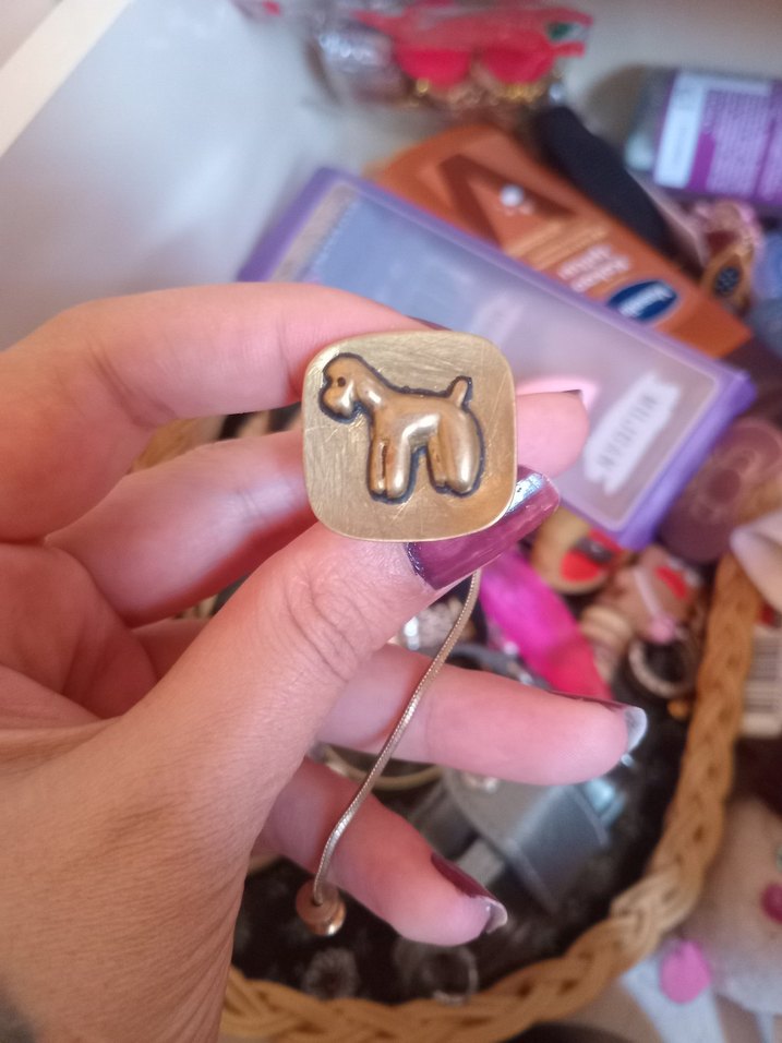 Altın Renkli Kadın Kol Düğmesi - Görsel 2