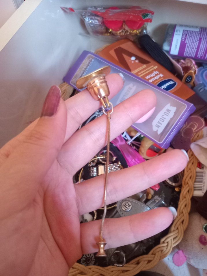 Altın Renkli Kadın Kol Düğmesi - Görsel 3