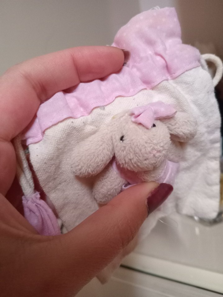 Vintage tavşanlı kese - Görsel 5