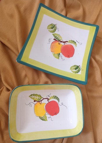 Damgalı vintage seramik tabaklar
