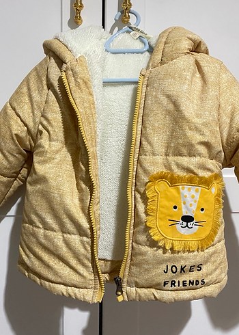 Sarı Kürklü Erkek Çocuk Mont - Görsel 3