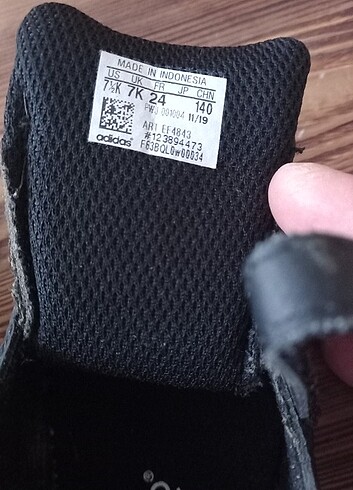 24 Beden siyah Renk Adidas süpermarket erkek bebek ayakkabisi