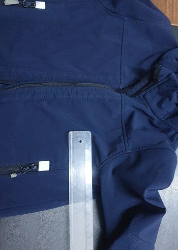 Koyu Mavi Kapüşonlu Erkek Çocuk Fermuarlı Ceket mevsimlik - Görsel 10