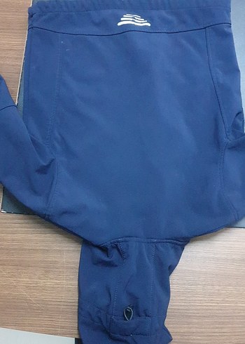 Koyu Mavi Kapüşonlu Erkek Çocuk Fermuarlı Ceket mevsimlik - Görsel 4