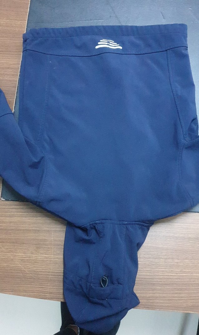 Koyu Mavi Kapüşonlu Erkek Çocuk Fermuarlı Ceket mevsimlik - Görsel 4