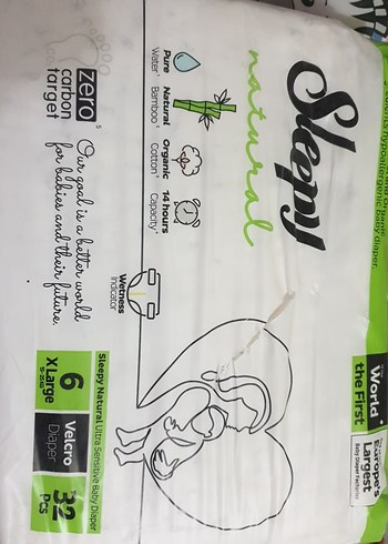 Sleepy Natural Ultra Hassas Bebek Bezi 32 Adet XL - Görsel 2