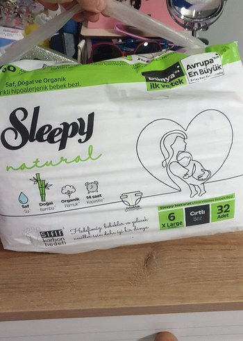 Sleepy Natural Ultra Hassas Bebek Bezi 32 Adet XL - Görsel 3