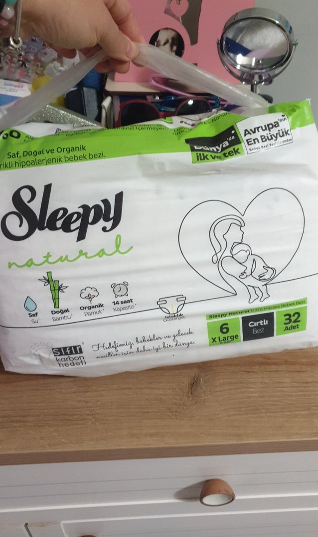 Sleepy Natural Ultra Hassas Bebek Bezi 32 Adet XL - Görsel 3