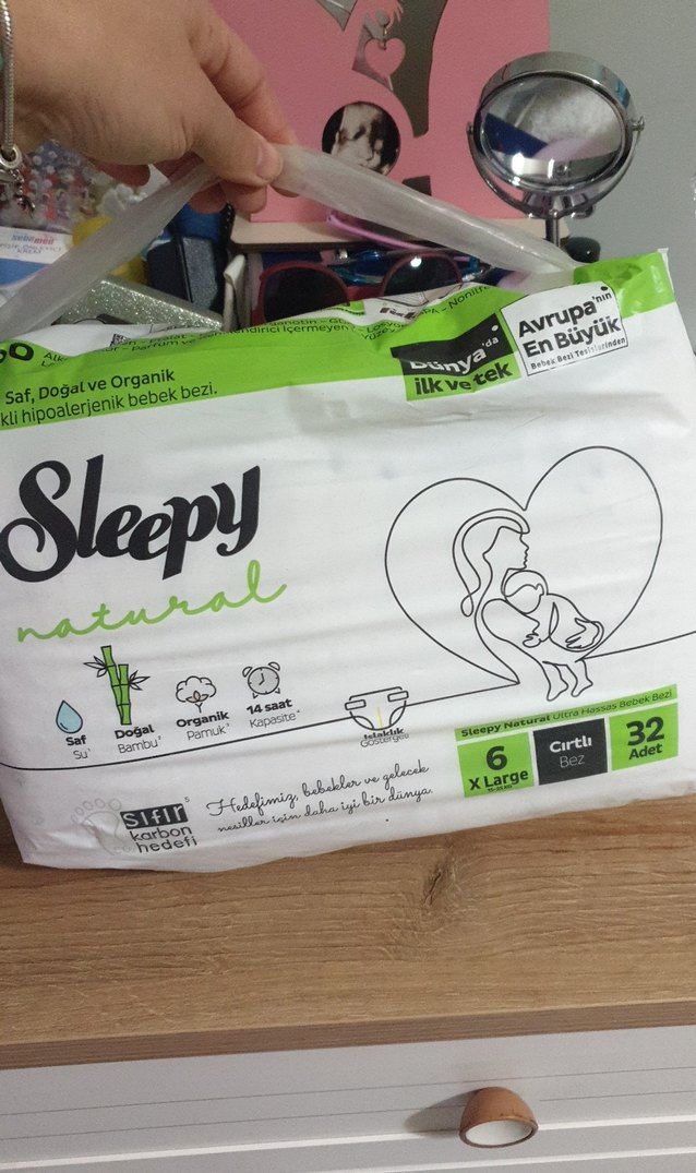 Sleepy Natural Ultra Hassas Bebek Bezi 32 Adet XL - Görsel 4