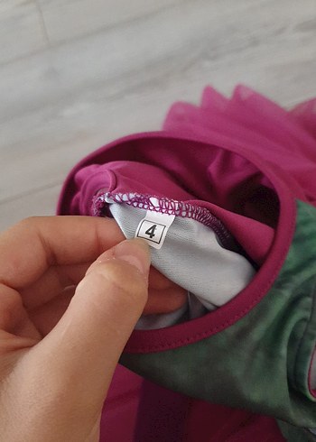 4 Yaş Beden Bordo Renkli Kız Çocuk maşa Elbise