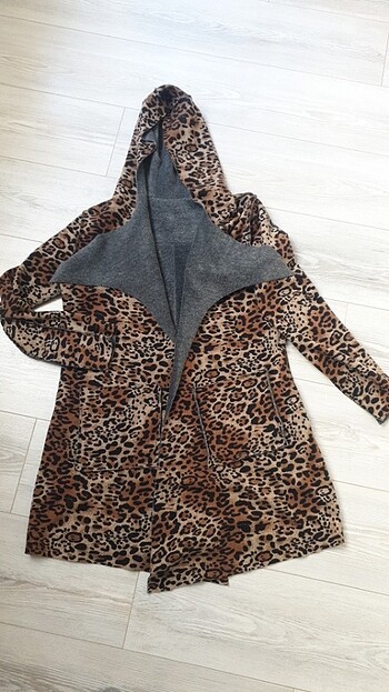 Çift taraflı giyilen polar hirka - Görsel 4