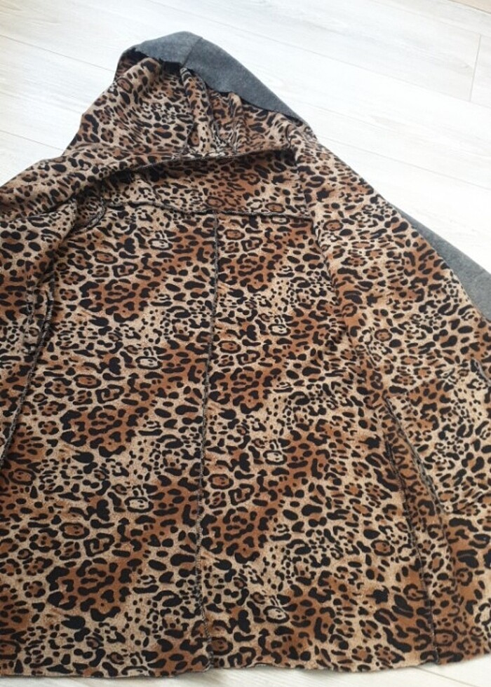 Çift taraflı giyilen polar hirka - Görsel 3