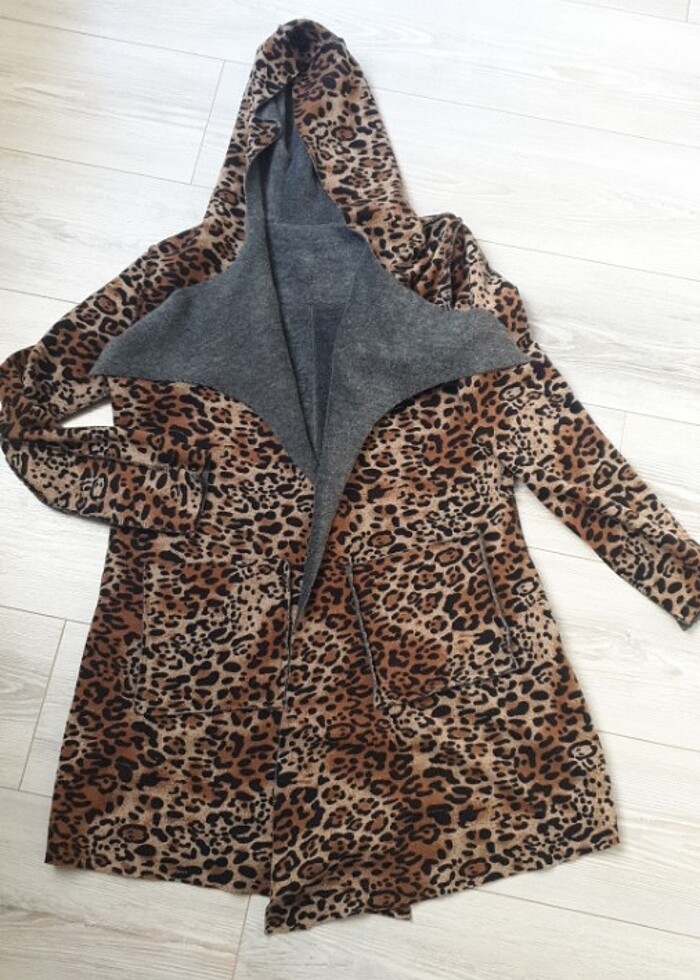 Çift taraflı giyilen polar hirka - Görsel 4