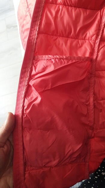 Nar çiçeği renginde mevsimlik mont - Görsel 6