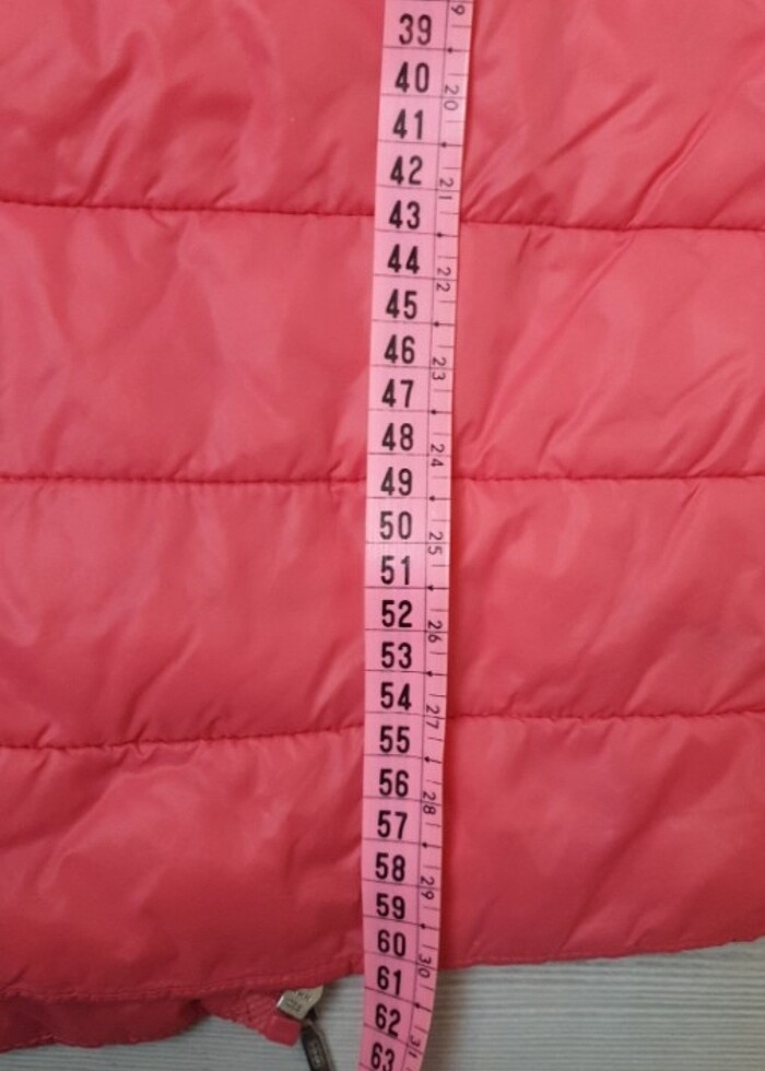 Nar çiçeği renginde mevsimlik mont - Görsel 4