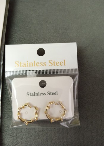 Çelik Kolye ve Küpe - Görsel 2