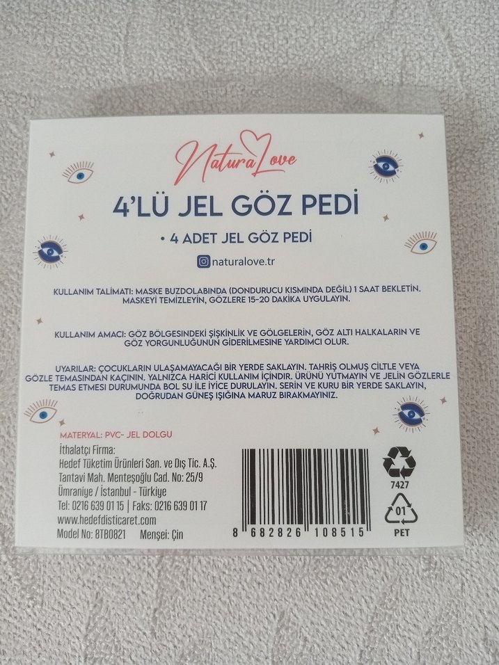 4'lü Jel Göz Pedi Kadınlar için - Görsel 2
