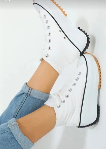 Converse Converse Beyaz Platform Topuklu Kadın Spor Ayakkabı