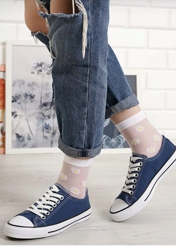 Mavi kısa ConverseBağcıklı Günlük Kadın Sneakers