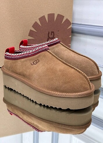 38 Beden kahverengi Renk UGG Tazz Braid Hardwood Yeni Sezon????