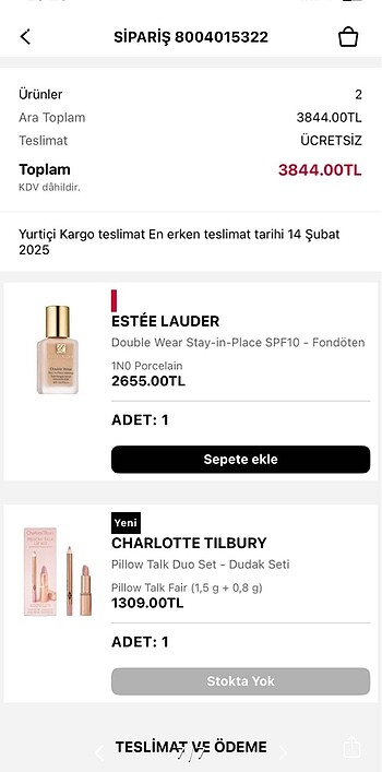 Beden Renk Estee Lauder Double wear Foundation