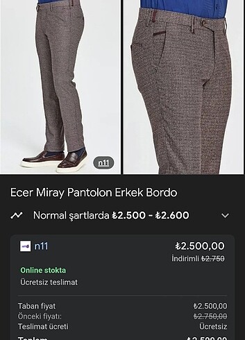 Erkek pantolan 