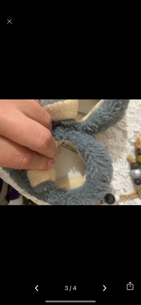 Gri Nakışlı Kız Çocuk Ev Terliği - Görsel 2