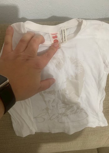 Beyaz Baskılı ataturk desenli Kız Çocuk Uzun Kollu Tişört - Görsel 2