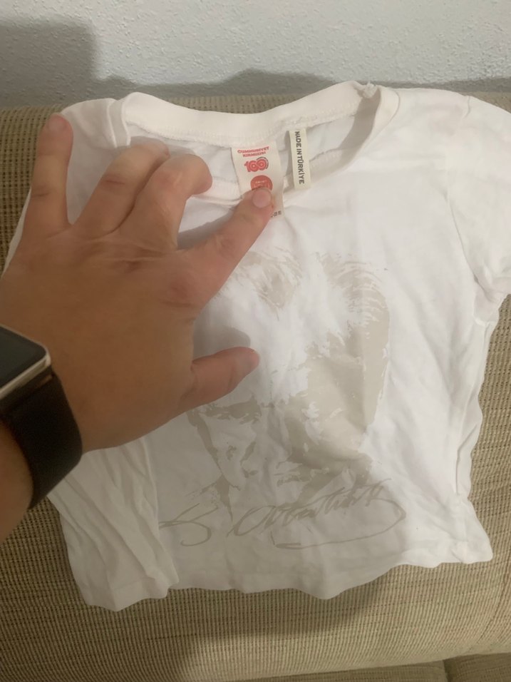 Beyaz Baskılı ataturk desenli Kız Çocuk Uzun Kollu Tişört - Görsel 2