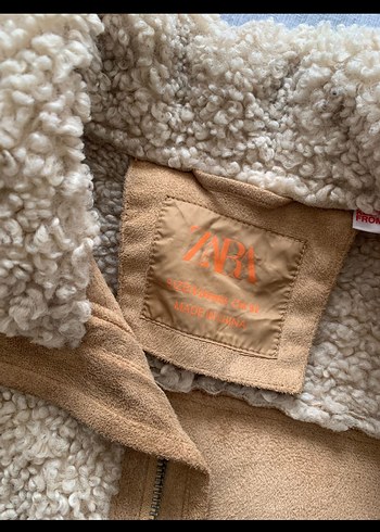 Kahverengi Süet Kürklü cocuk Ceket - Görsel 5