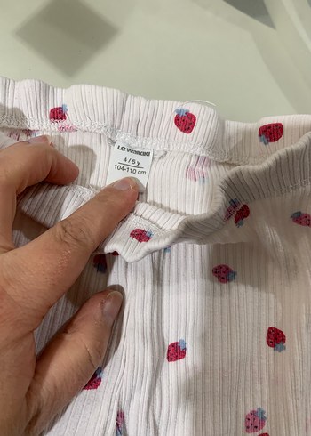 Kız Çocuk Beyaz Pileli Tayt - Görsel 3