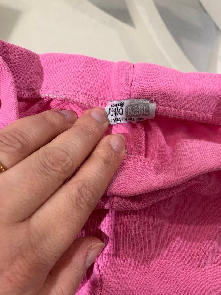 Kız Çocuk Pembe Tayt - Görsel 2