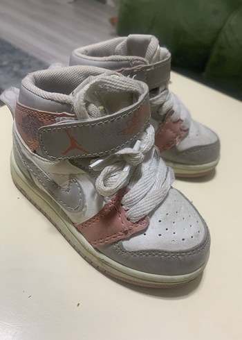 Kız Çocuk beyaz  Cırt Cırtlı Sneakers - Görsel 2