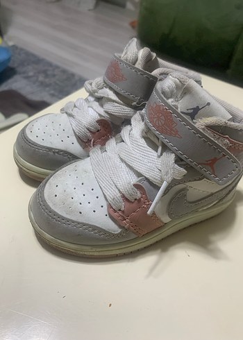 Kız Çocuk beyaz  Cırt Cırtlı Sneakers - Görsel 4