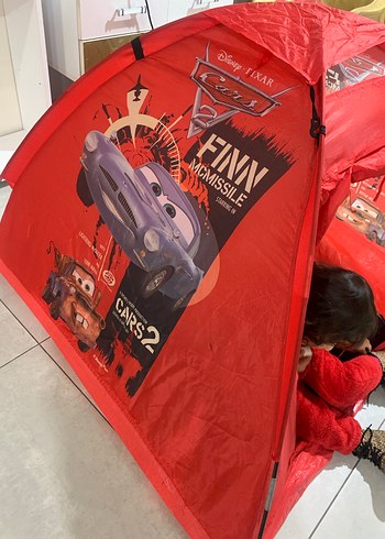 Kırmızı Cars 2 Temalı cocuk oyun cadiri - Görsel 3