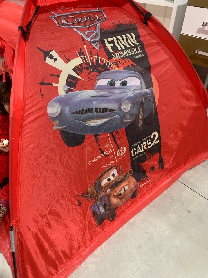 Kırmızı Cars 2 Temalı cocuk oyun cadiri - Görsel 4