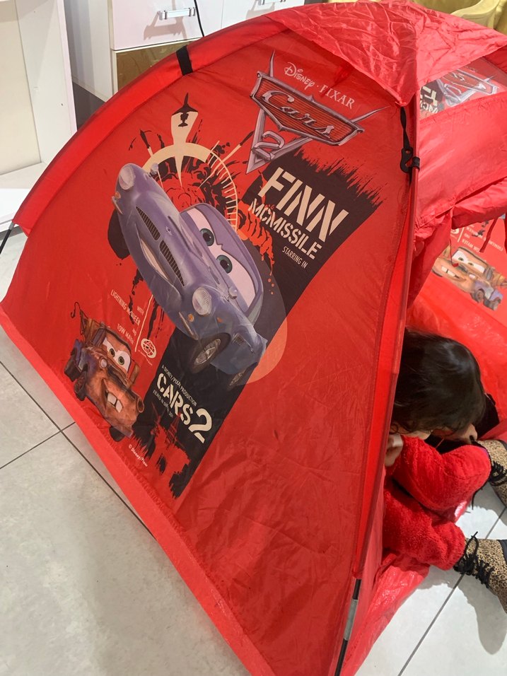 Kırmızı Cars 2 Temalı cocuk oyun cadiri - Görsel 3