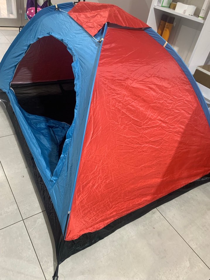 Kırmızı ve Mavi Kamp Çadırı - Görsel 2