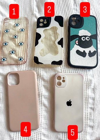 Apple Iphone11 Beyaz Pastel Bohem Telefon Kılıfı