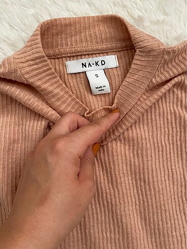 s Beden NA-KD Basic top pembe