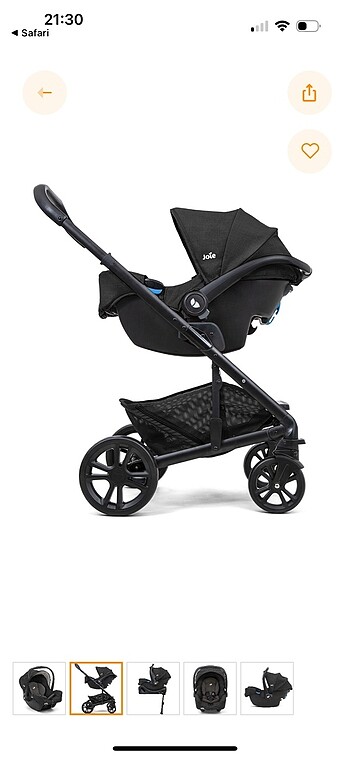 0 - 13 kg Beden siyah Renk Bebek puset