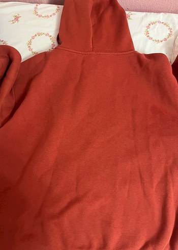 s Beden Kırmızı Kapüşonlu MAVİ Sweatshirt