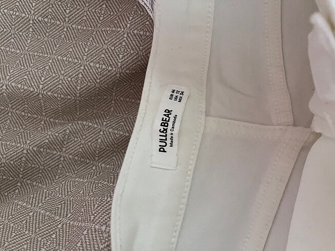 Pull and Bear Pullandbear beyaz şort