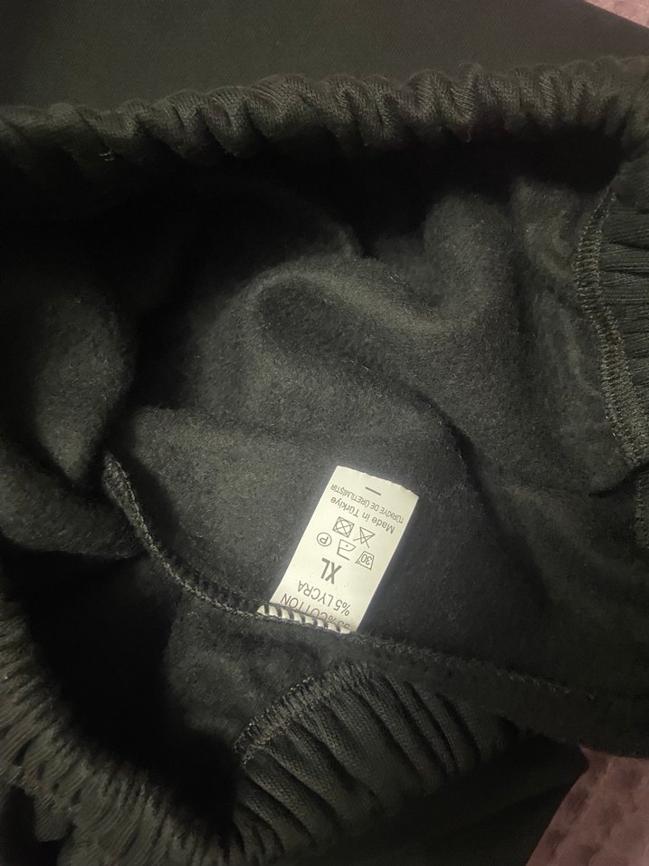 Siyah Rahat Kesim Eşofman Altı - Görsel 5