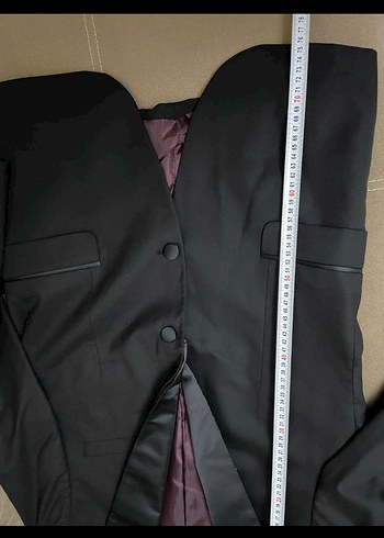 Düğün için Siyah Düğmeli Klasik Damat Takımı - Görsel 7