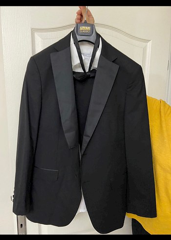 Düğün için Siyah Düğmeli Klasik Damat Takımı - Görsel 2